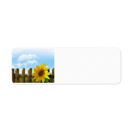 Étiquette Scène tournesol (Devant)