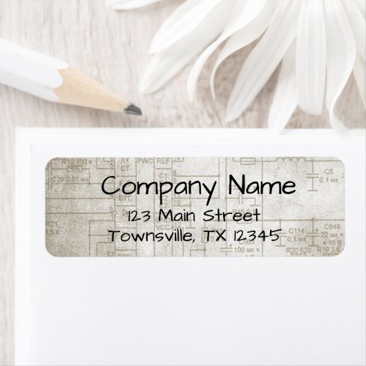 Étiquette Schéma électrique (En situation)