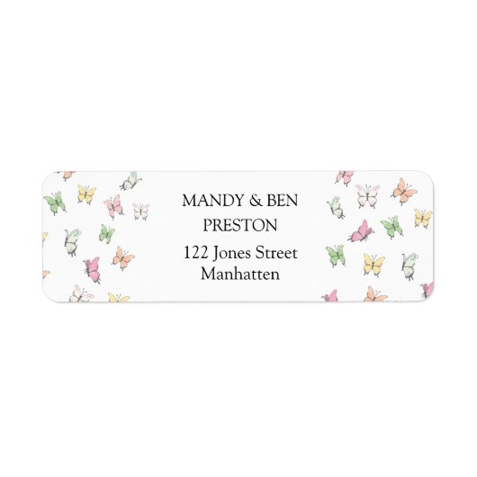 Étiquette Schmetterlinge -Addkleber (Devant)