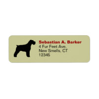 Schnauzer Chien Silhouette avec oreilles naturelle