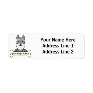 Étiquette Schnauzer géant personnalisé