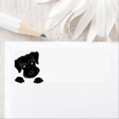 Étiquette schnauzer miniature noir peeeer (En situation)