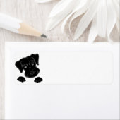 Étiquette schnauzer miniature noir peeeer (En situation)