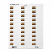 Étiquette Schooner Et Carte Vintage (Feuille entière)