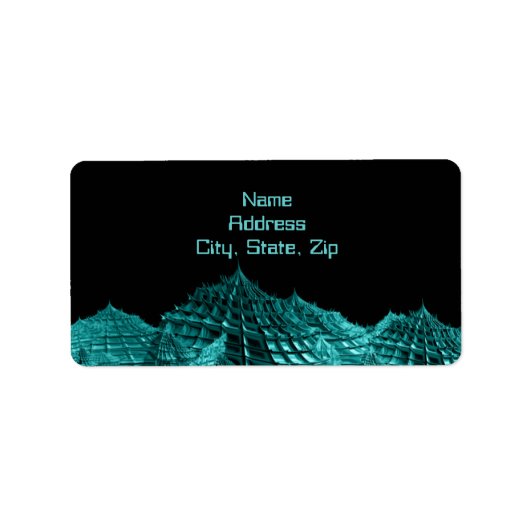 Étiquette Sci fi paysage imaginaire (Devant)