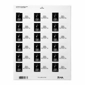 Étiquette Sci-Fi smart animaux "Hungry Frog Dreams" (Feuille entière)