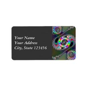 Étiquette scie à chaîne - fractale