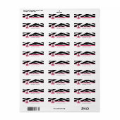 Étiquette scolaire pour enseignants - Zebra Print  (Feuille entière)