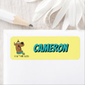 Étiquette Scooby-Doo Happy Face Kids' (En situation)