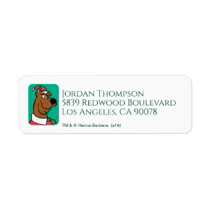 Étiquette Scooby-Doo & Shaggy "Elfie Selfie"