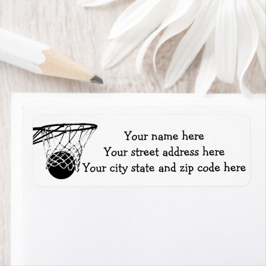 Étiquette Score de basket-ball (En situation)