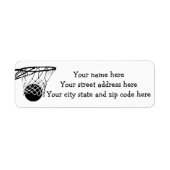 Étiquette Score de basket-ball (Devant)