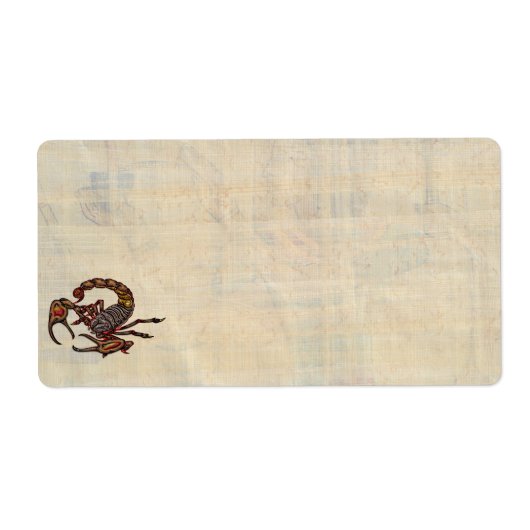 Étiquette Scorpion (Devant)