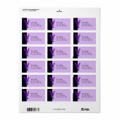 Étiquette Scorpion de noeud céleste pourpre (Feuille entière)