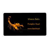 Étiquette Scorpion orange (Devant)