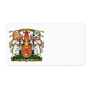 Étiquette Scotland coat of arms