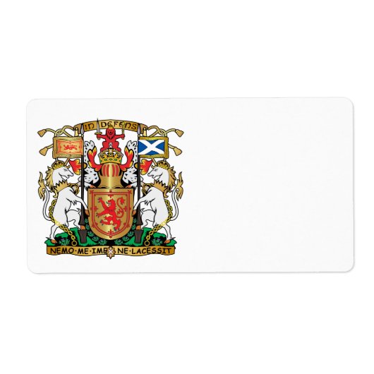 Étiquette Scotland coat of arms (Devant)
