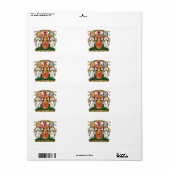 Étiquette Scotland coat of arms (Feuille entière)