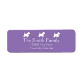 Étiquette Scotties blanches (Devant)