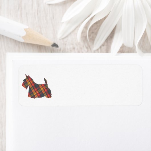 Étiquette Scottish Terrier (En situation)