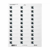 Étiquette Scottish Terrier Portrait (Feuille entière)