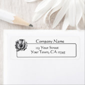 Étiquette Scottish Thistle Graphic (En situation)