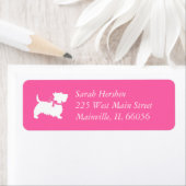 Étiquette Scotty Dog Scottish Terrier (En situation)