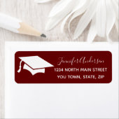 Étiquette Script Burgandy | Retours d'études secondaires (En situation)