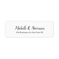 Script classique professionnel noir blanc