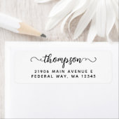 Étiquette Script de calligraphie moderne élégant Nom Étiquet (En situation)