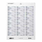 Étiquette Script de calligraphie personnalisée Modèle en arg (Feuille entière)