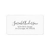 Étiquette Script de signature professionnelle  (Devant)