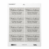 Étiquette Script de typographie élégante et personnalisée en (Feuille entière)