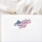Étiquette Script Drapeau Semiquincentenaire America 250 (En situation)