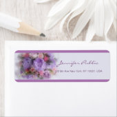 Étiquette Script manuscrit Fleurs élégantes Peinture tendanc (En situation)