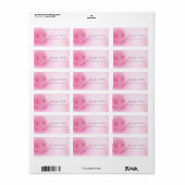 Étiquette Script manuscrit Moderne Rose Modèle (Feuille entière)