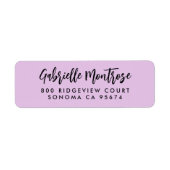 Étiquette Script manuscrit simple (Devant)