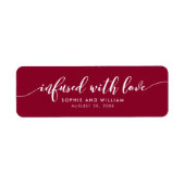 Étiquette Script Relaxant de Couleur Éditable Imprégné d'Amo (Devant)