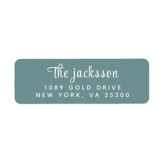 Étiquette Script Simple Et Moderne À Main Dessiné (Devant)