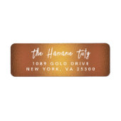 Étiquette Script Simple Et Moderne À Main Dessiné (Devant)