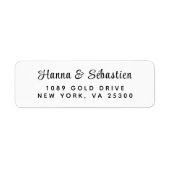 Étiquette Script Simple Et Moderne À Main Dessiné (Devant)