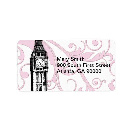 Étiquette Scrolls et Big Ben (Devant)