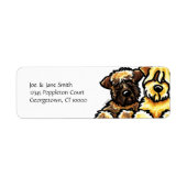 Étiquette SCWT Brown et or (Devant)