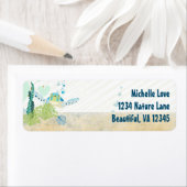 Étiquette Sea Turtle and Hearts Ocean Beach Adresse : (En situation)