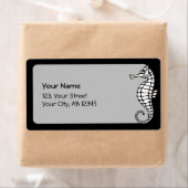 Étiquette Seahorse White (En situation)