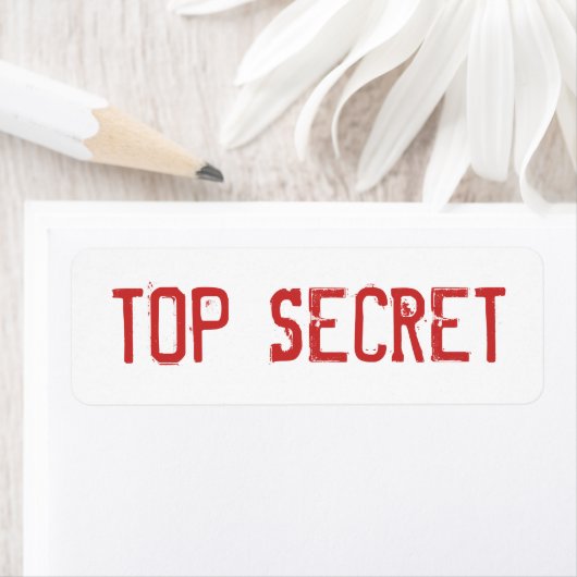 ÉTIQUETTE SECRET (En situation)