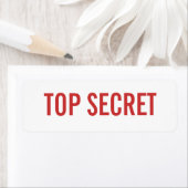 ÉTIQUETTE SECRET (En situation)