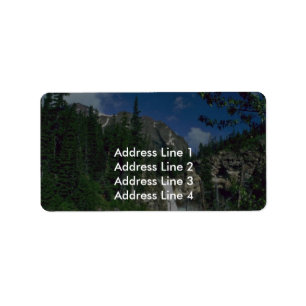 Étiquette Secteur des arbres de montagne