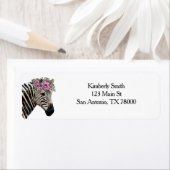 Étiquette Sensibilisation forte aux maladies rares du zèbre (En situation)