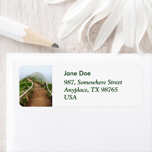 Étiquette Sentier de marche vide (En situation)